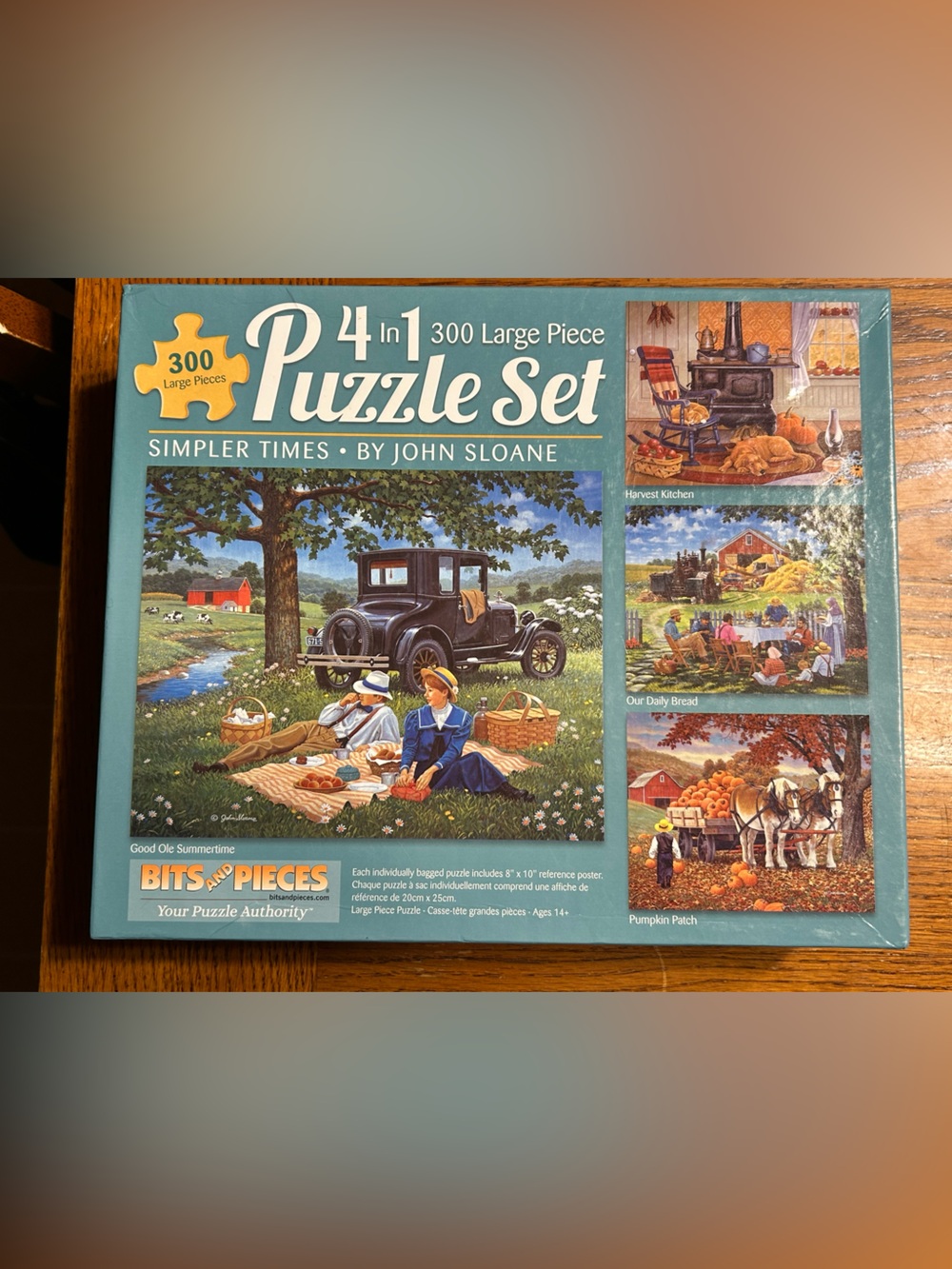 'Simpler Times' 4 Puzzle Set by John Sloane by Bits and Pieces